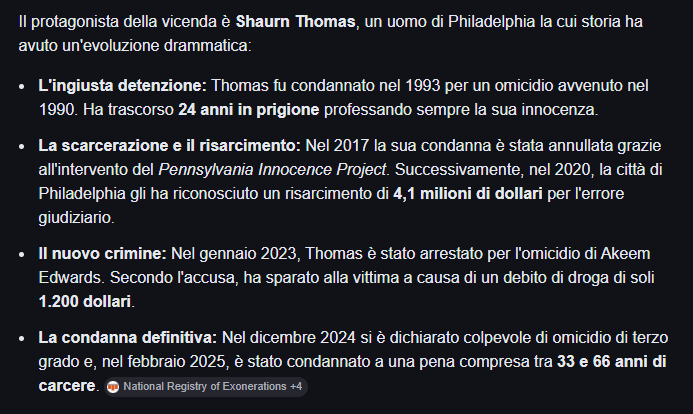 pare che se per 24 anni dici di essere innocente alla fine qualcuno ci crede