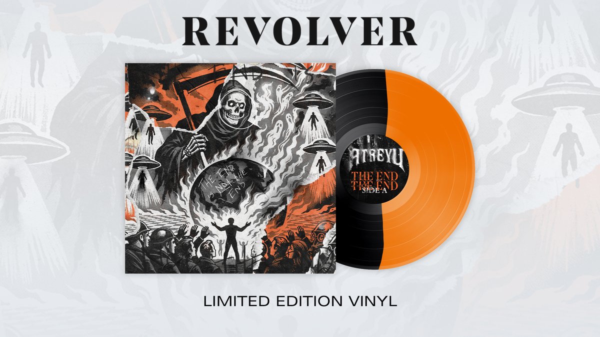 Revolvermag's tweet photo. We've teamed with @atreyuofficial for an exclusive vinyl variant of their new album, 'The End Is Not the End.'

Limited to 500 — snag yours! https://t.co/UpyClNQ0O4 https://t.co/C1QxkHwWo5