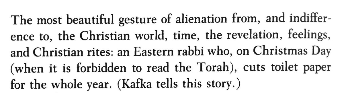 "The most beautiful gesture of alienation..." (Roberto Bazlen)