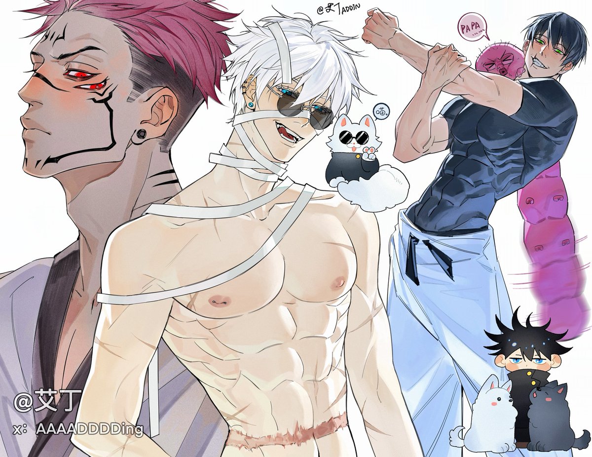 #jjk 
#呪術廻戦 
#GojoSatoru #toji #sukuna 
❤️💙🖤