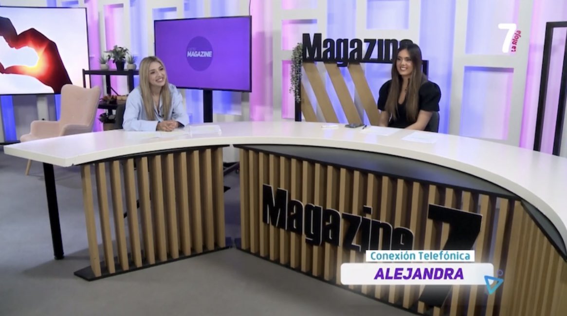 emipaal's tweet photo. Primeras apariciones televisivas en plató en `7 Magazine' de La 7 La Rioja… ¡y no puedo estar más feliz! ✨ 
Gracias por la oportunidad 💛📺 
@7LariojaTV https://t.co/JfxwgdBpsu