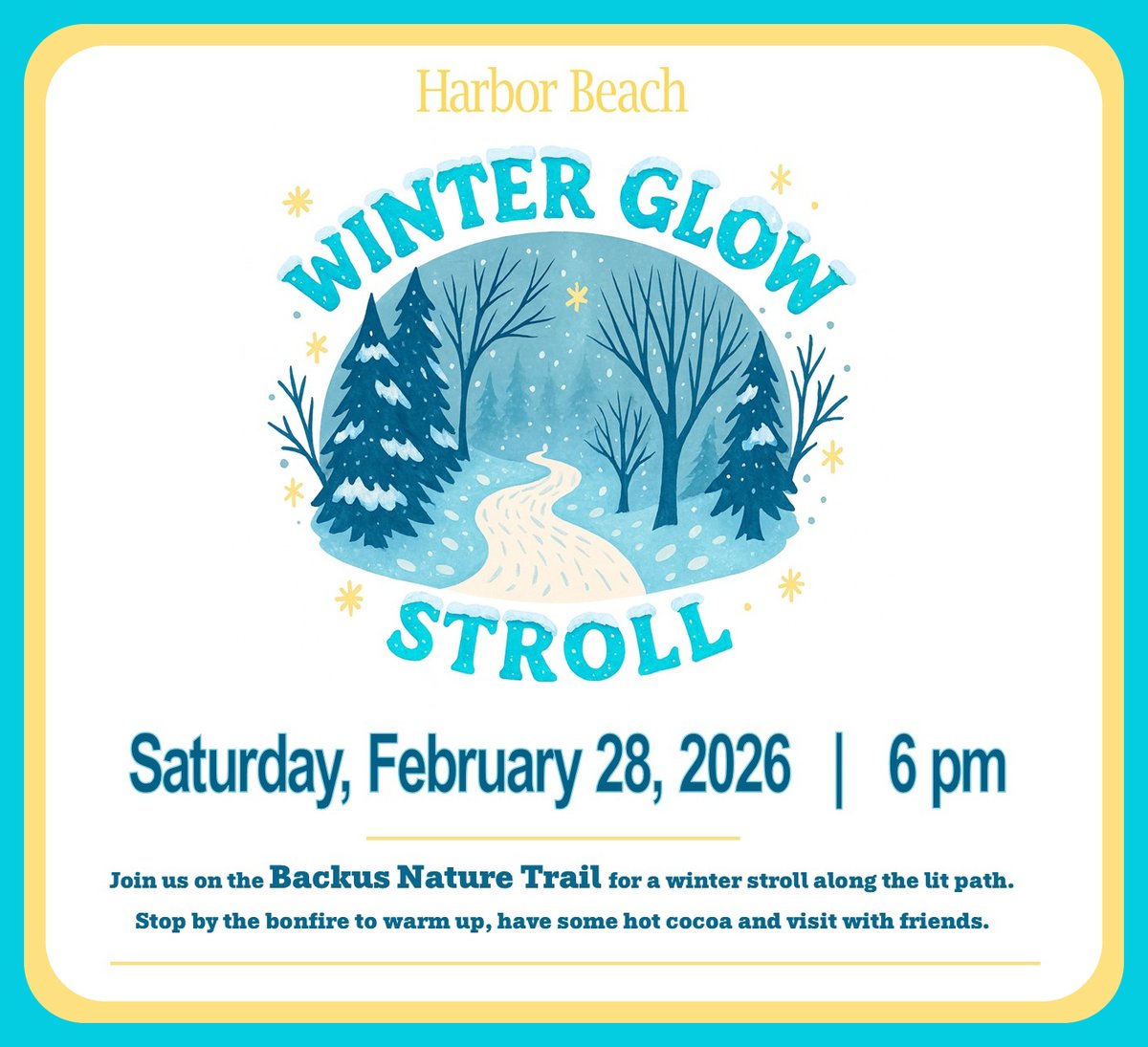 We are looking forward to seeing everyone Saturday evening!