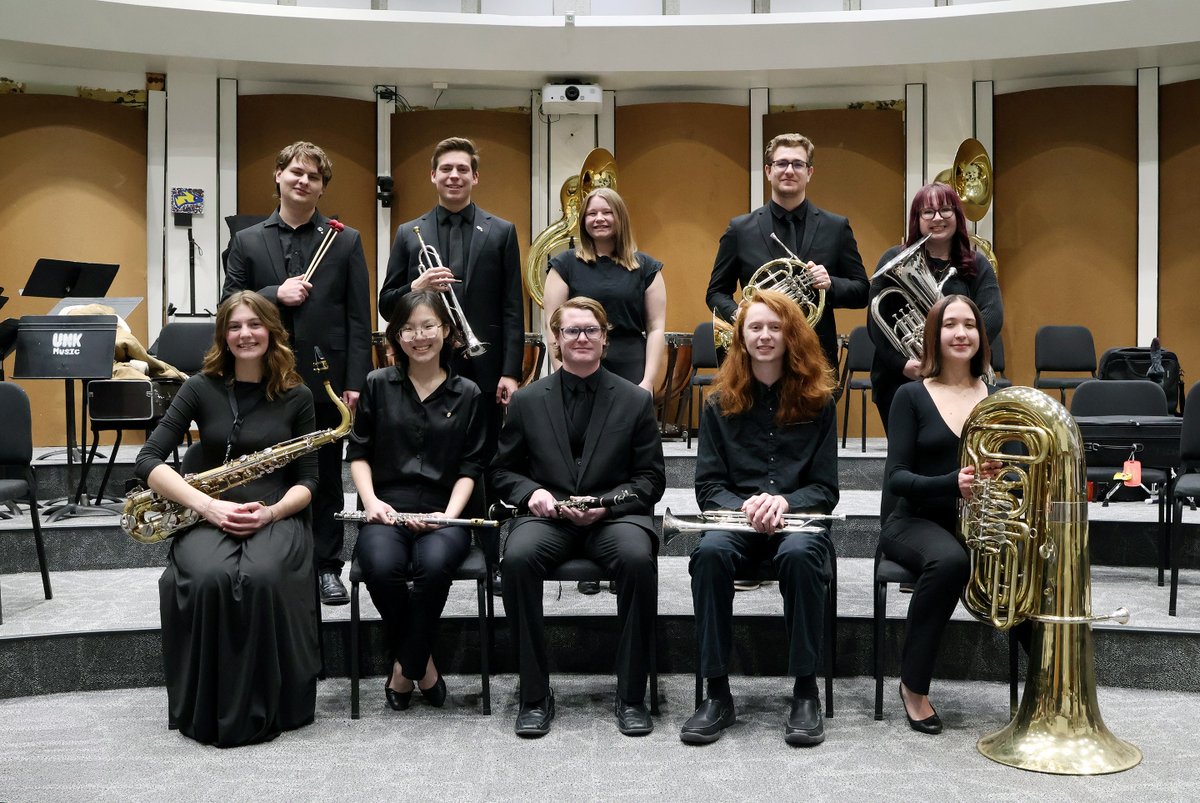 Big sound. Big stage. Big honor. 🎺🎶🎷

Ten students will represent UNK as members of the 2026 Nebraska Intercollegiate Band.

They’ll perform 11:30 a.m. March 7 in Kimball Recital Hall on the University of Nebraska-Lincoln campus as part of the 65th annual Nebraska State