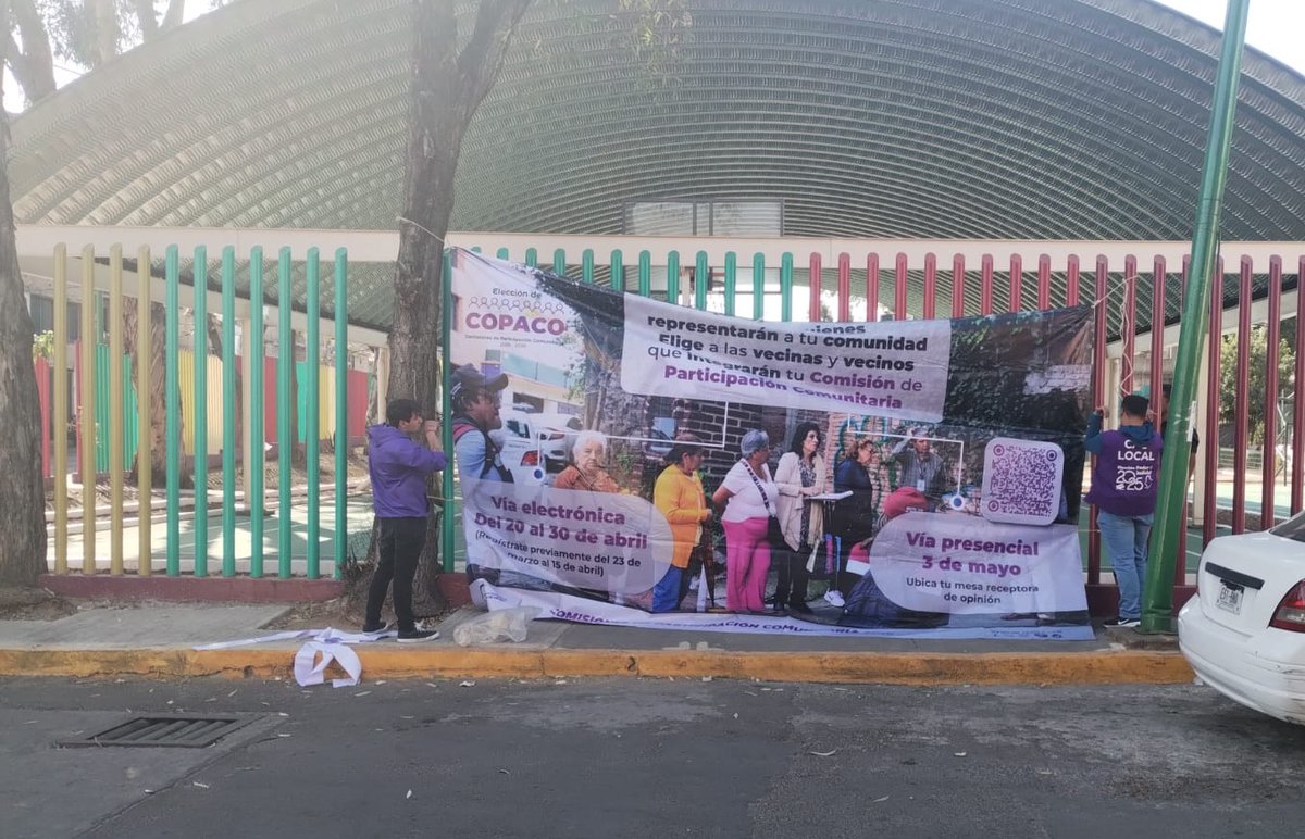 Distrito27IECM's tweet image. Comenzamos con la difusión en lugares de mayor afluencia dentro del ámbito de la Dirección Distrital 27, para el registro de personas que participarán en la Elección de COPACOS.
El 10 de marzo arrancamos, te esperamos en la #DD27
🚶‍♀️🚶✍️🗒️