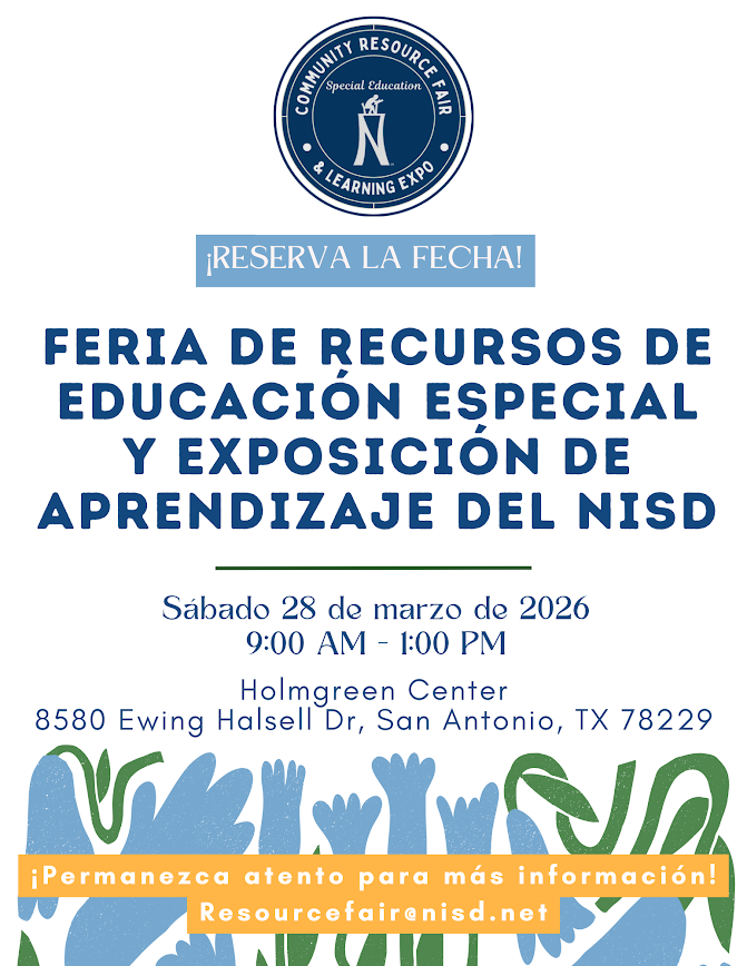 NISDSpecialEd's tweet photo. We’re getting closer! 👏 
The NISD Special Education Resource Fair &amp; Learning Expo is more than an event, it’s a chance to connect families, educators, and community partners with real support and solutions. 
Build stronger futures together March 28! https://t.co/kt9ajurvj4
