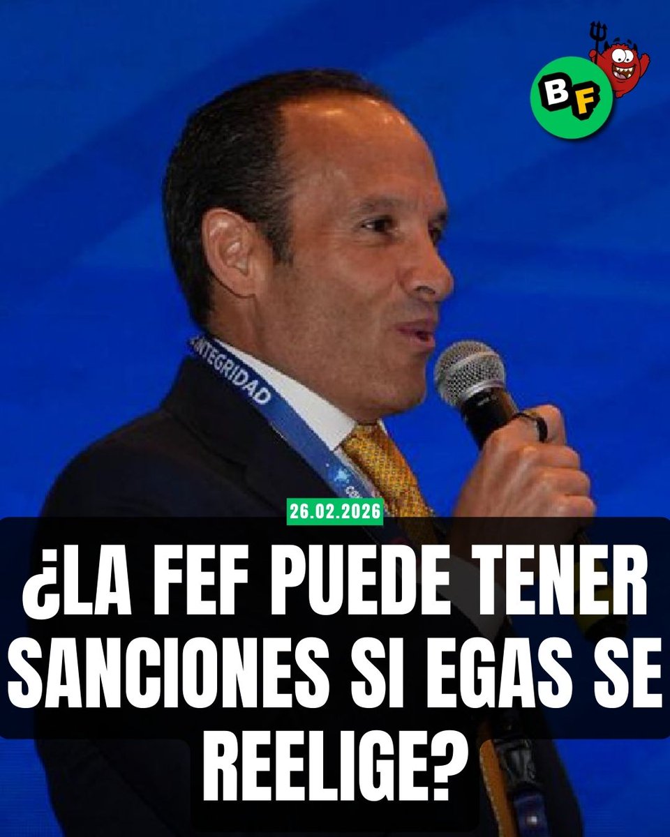 elcomerciocom's tweet photo. Esto pude pasar si Francisco Egas se reelige en la FEF y el Viceministerio del Deporte no lo inscribe: https://t.co/qvJinu3IK3 https://t.co/l2FUvejiPr