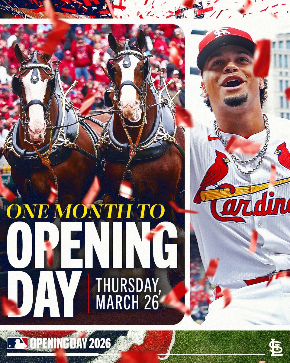 One month to St. Louis' favorite holiday! ⚾️