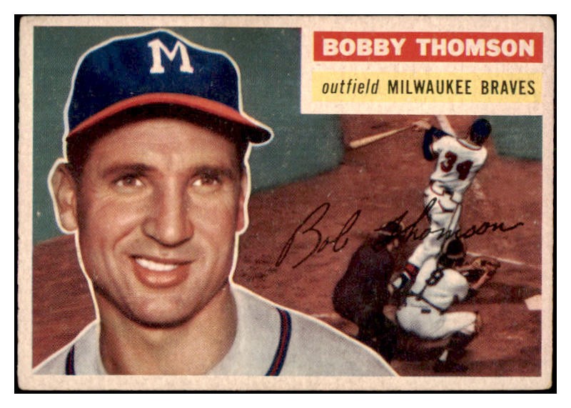 FunBaseballFact's tweet image. Today in 1954: Bobby Thomson, who hit the dramatic home run for the Giants to win the pennant in 1951, is now a starting outfielder for the #Braves. In an exhibition game, he breaks his ankle sliding into third. He's replaced by a 20-year-old rookie: Henry Aaron. 
#MLB #baseball