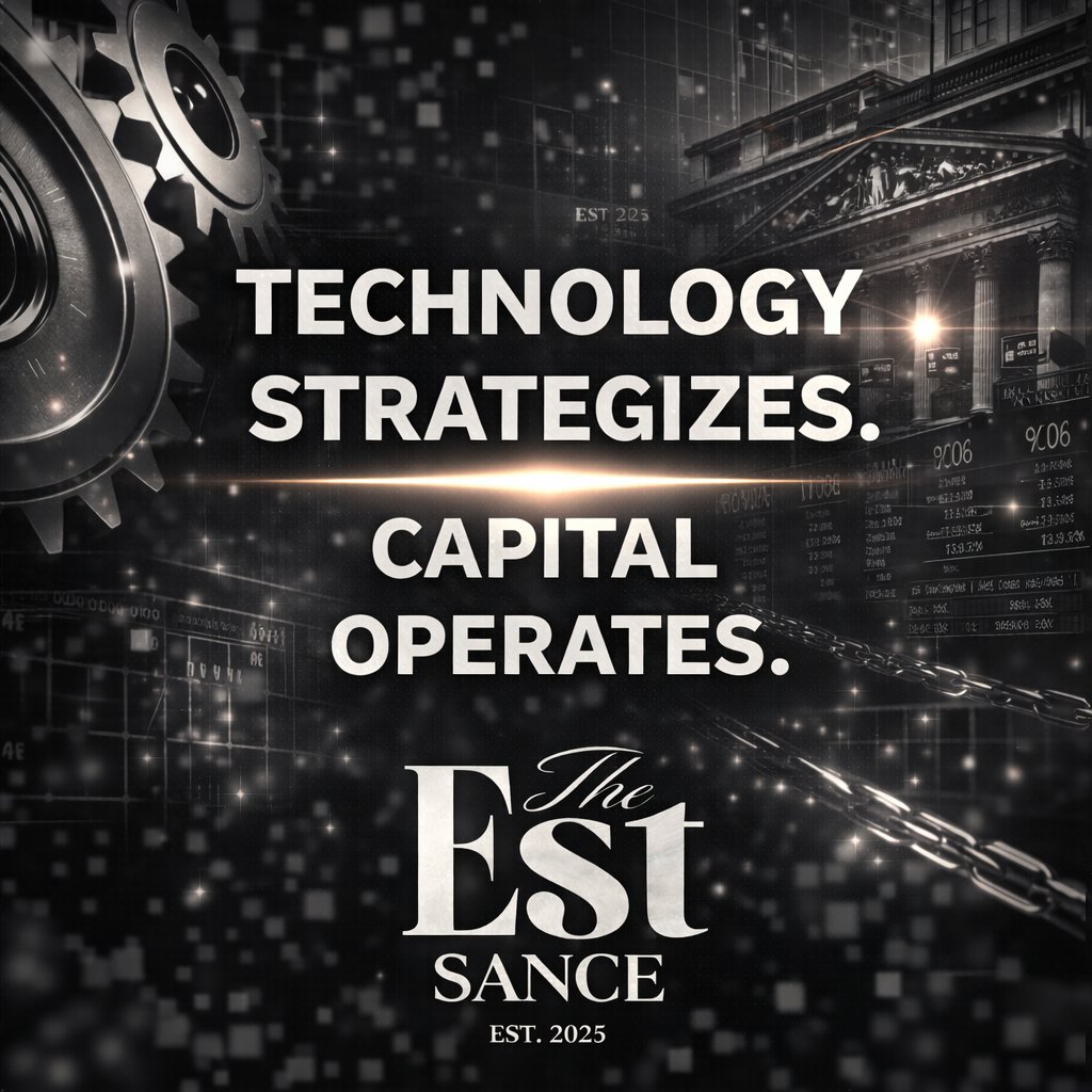 Technology is no longer support infrastructure.
It is strategic architecture.

Capital follows systems that are engineered —
not improvised.

EST SANCE is building that architecture.

#web3 #blockchain