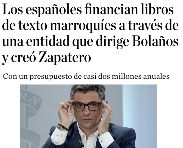 No hay dinero para la ELA ni para la Dependencia ni para los afectados por volcanes, incendios y danas, pero sobra para Marruecos y los bolsillos de algunos.

No tienen vergüenza.