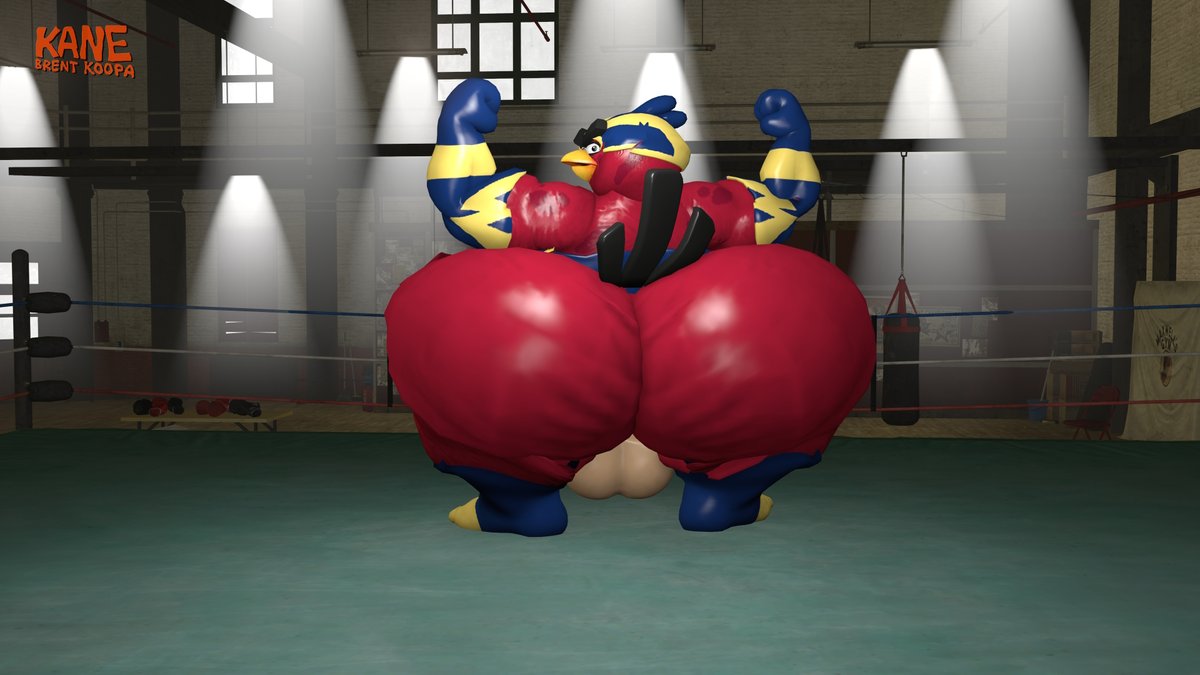 XButtlover's tweet photo. Cum Mission for @bulldawgnate60

Terrence from Angry Birds posing on a ring, wearing his Wingman Outfit~

#SFM #NSFW #AngryBirds https://t.co/d8GP0mGe40