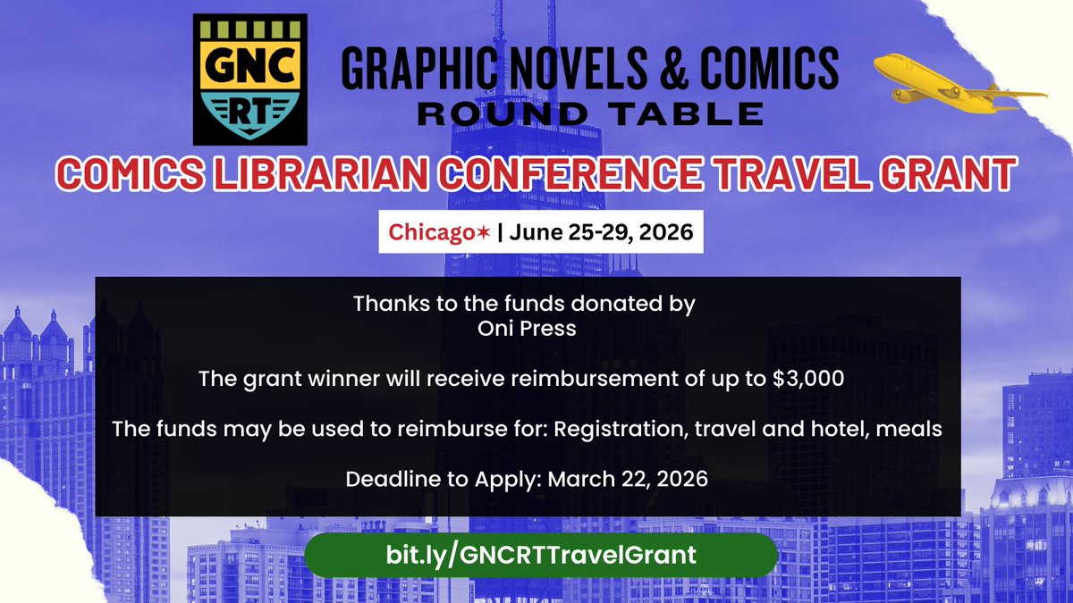 ALA Graphic Novels & Comics RT 🔜 #NYCC tweet media