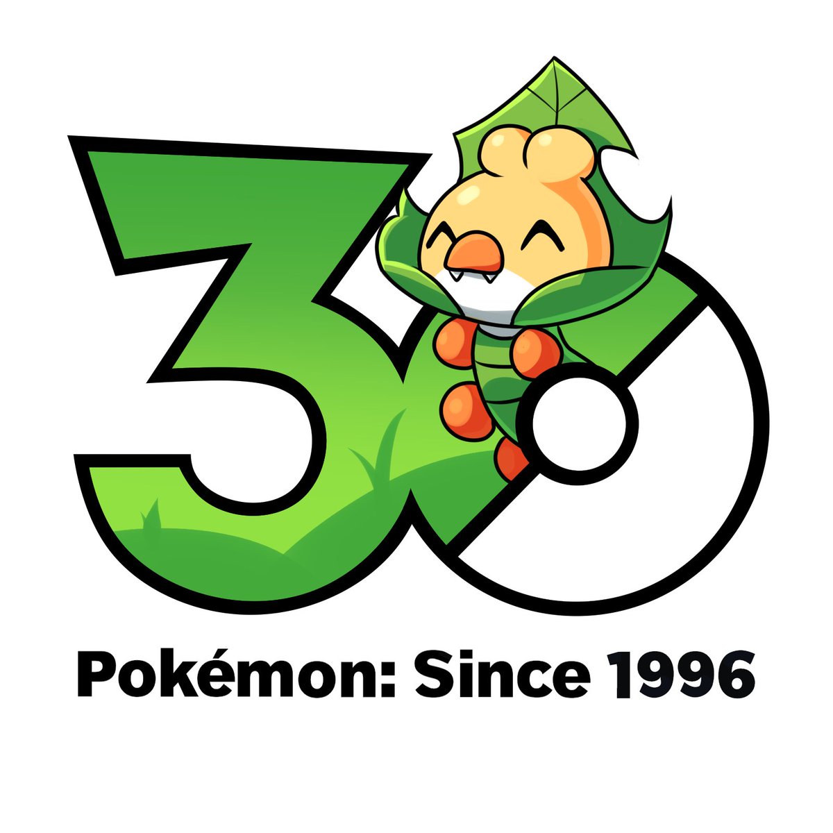 Sewaddle!
#Pokemon30 #ポケモン30周年