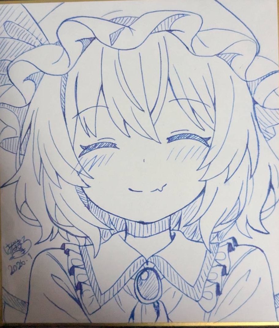 おはようございます☀️ 本日の色紙‼️ #東方Project #フランドール