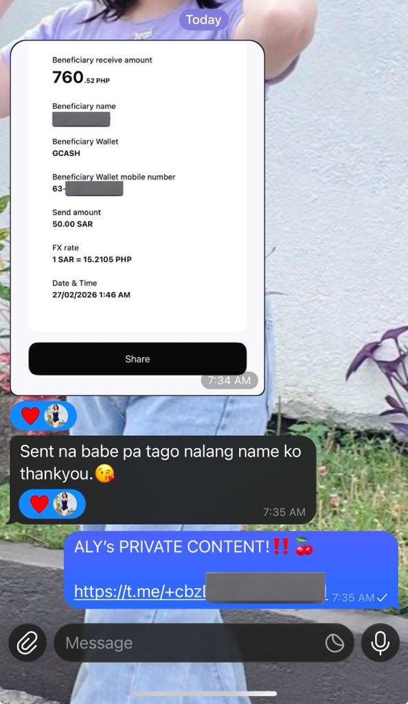 Thankyou for trusting mwuaa.😘🫶🏻

Telegram : t.me/alysha110796

#alter #alterph #sellingcontent #buyingcontent #remitly #PayPal #dm4menu #nsfwtwt #alterpinayph #alterphillipines