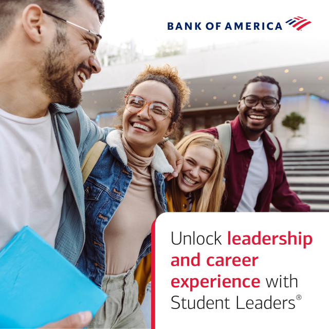 KarenZuber4's tweet photo. From a paid summer internship at a local nonprofit to a three-day Leadership Summit, @BankofAmerica’s Student Leaders program is an amazing opportunity. Know a college freshman who might embrace this program? Encourage them to apply! https://t.co/mMpdrnJQ9B https://t.co/gswA4Jbf6z