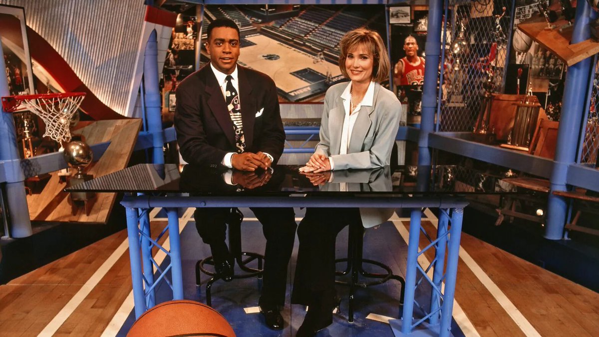 MikeBeauvais's tweet photo. Bring back NBA Inside Stuff next.

Watching Ahmad Rashad talking to Wayman Tisdale (RIP) about jazz in between Saved By the Bell and American Gladiators was an elite Saturday morning in 1992. https://t.co/jc3I6xn7xA