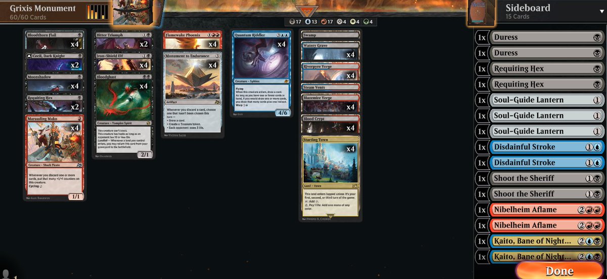 面白すぎてグリモニュでミシックにタッチ。 《燃え上がるニブルヘイム