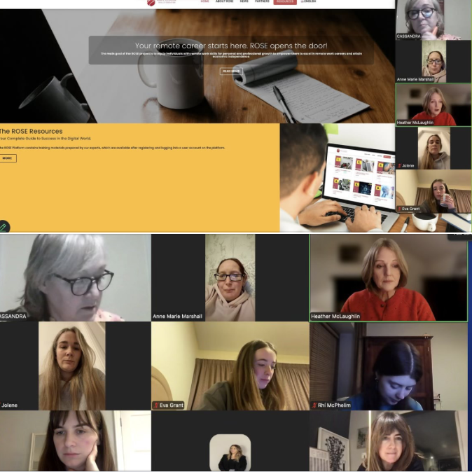 ROSE Project: This first  online training session included 11 participants and we began with an overall view the ROSE project, partners and the feedback process.
#ErasmusPlus
#ROSEproject
#RemoteWork #DigitalSkills 
theruralcentre.eu/rose-project-r…