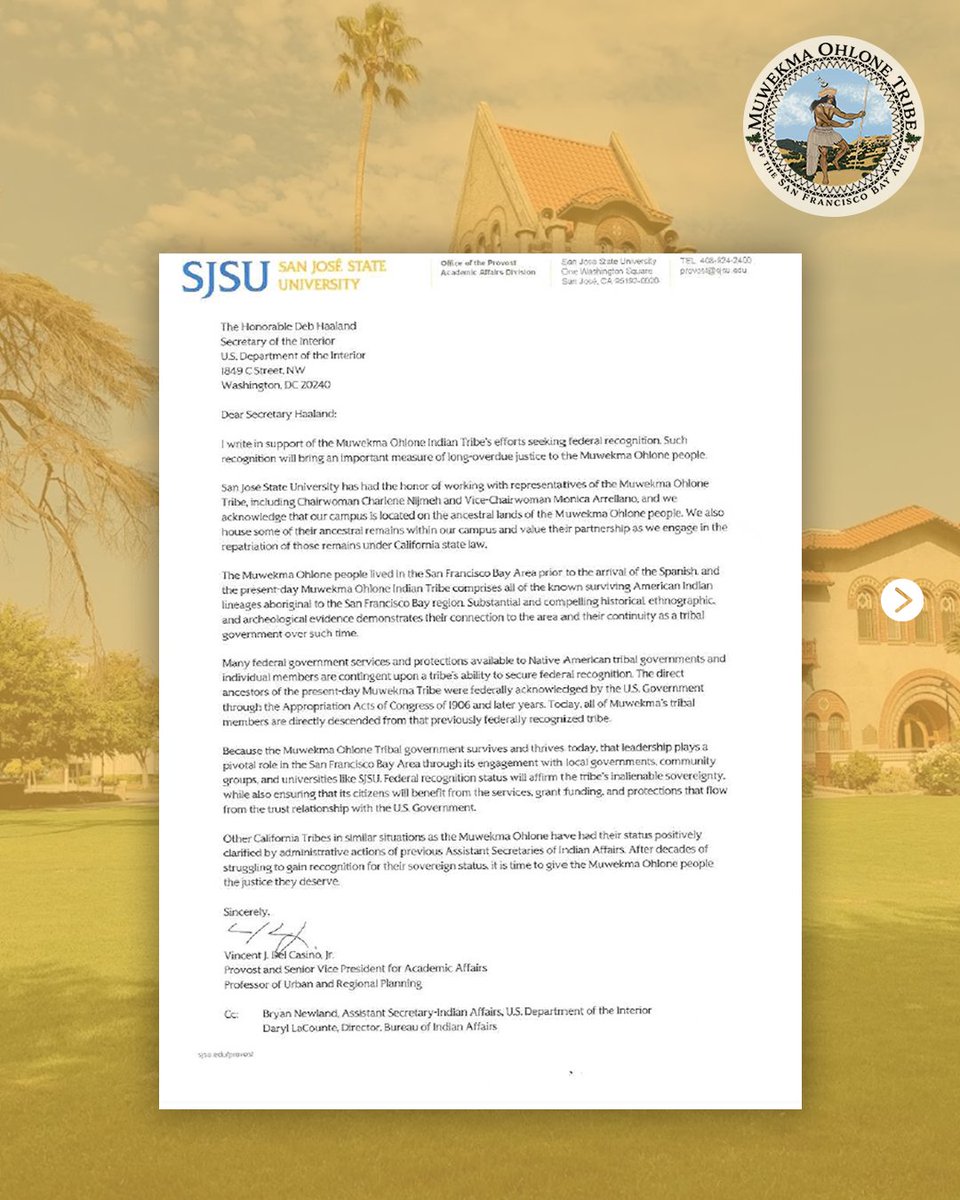 Muwekma Ohlone Tribe tweet media