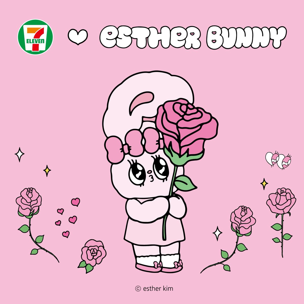 Estherbunny_g's tweet photo. ⭐️コラボ⭐️

3/3(火)より、#エスターバニー × セブン‐イレブン コラボ開催🐰💗

描き下ろしデザインのスイーツなど全8品が登場✨
さらに限定お菓子にはオリジナルシール（全5種）がランダム封入🎀

おはじき風シール＆シールバインダーも新発売📒

🎀 詳しくはこちら 🎀
https://t.co/f4tsQBBG5e https://t.co/5E96SpnqyO