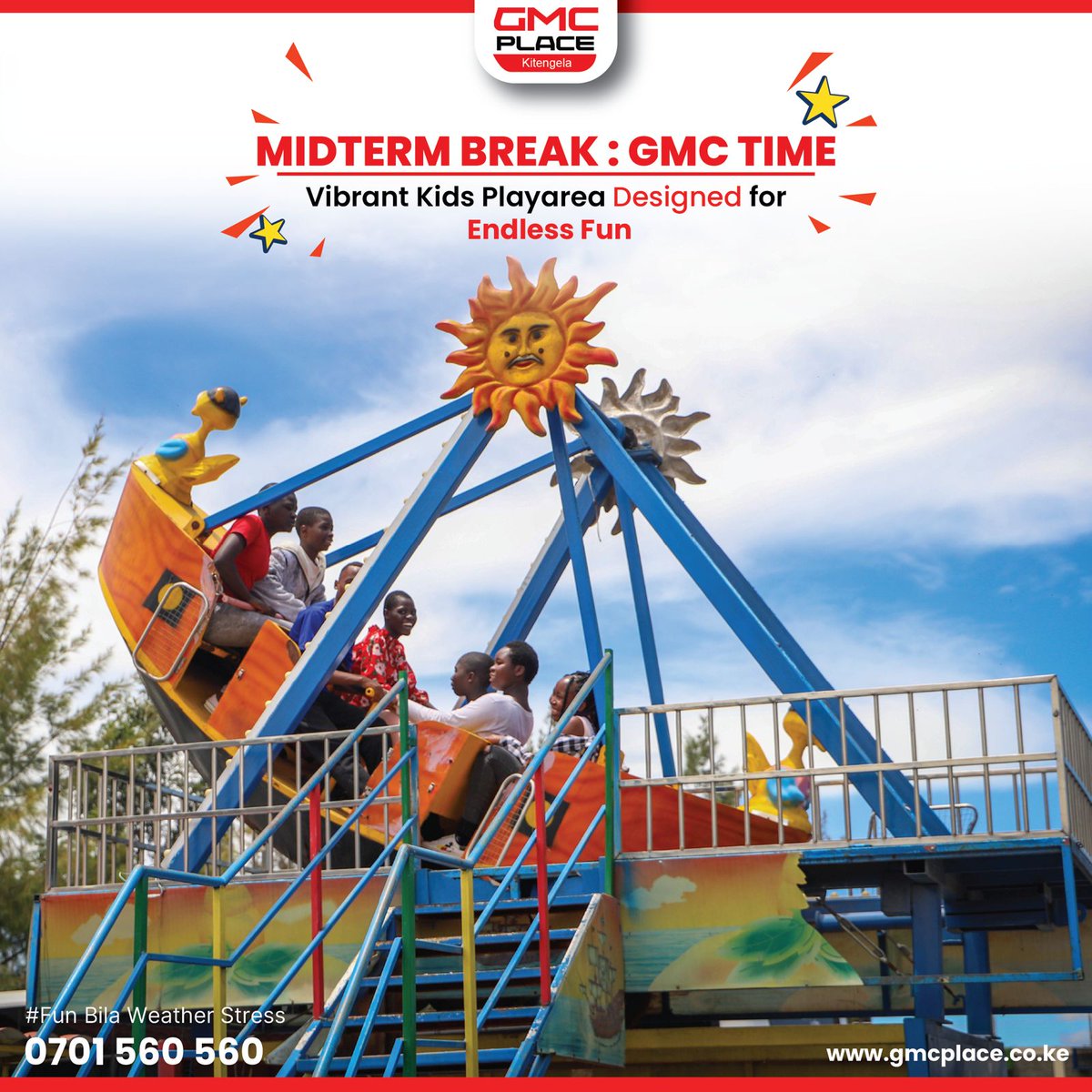 ItsMungayi's tweet photo. Midterm break is here and the kids are home. Let them play, explore, and enjoy a full day of fun, games, and great food at GMC Kitengela @gmc_fun #GMCMidtermFun https://t.co/RndRmME2Oj