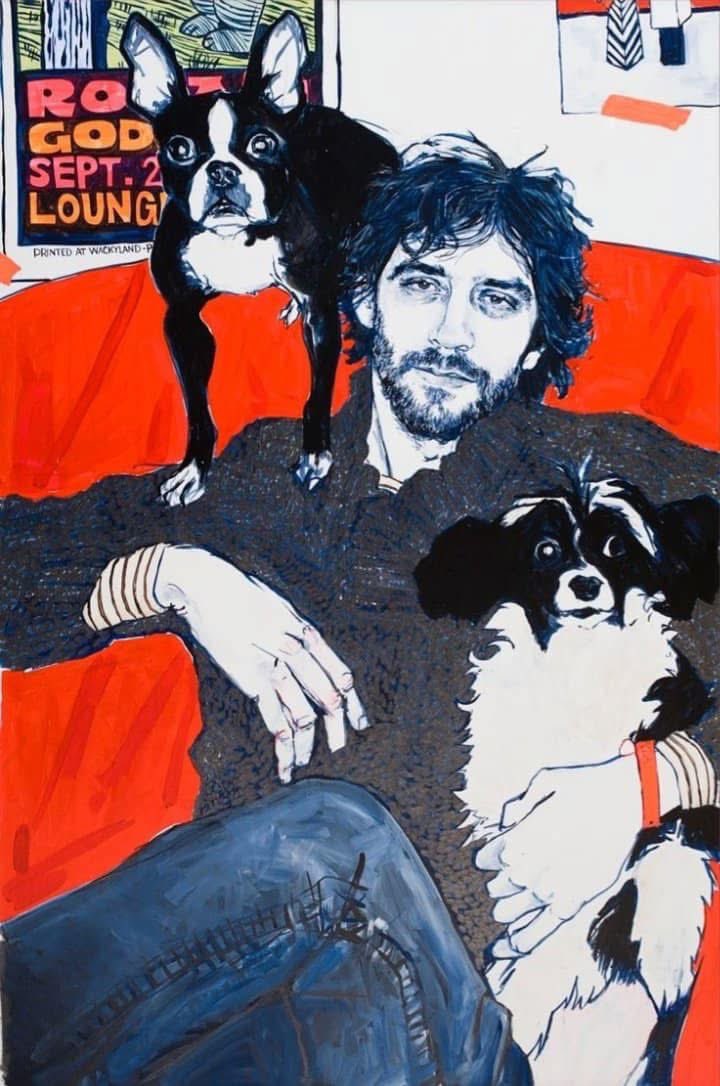 Hope Gangloff (American, b.1974)
A contemporary American painter
based in New York City who is known
for her vividly coloured portraiture.