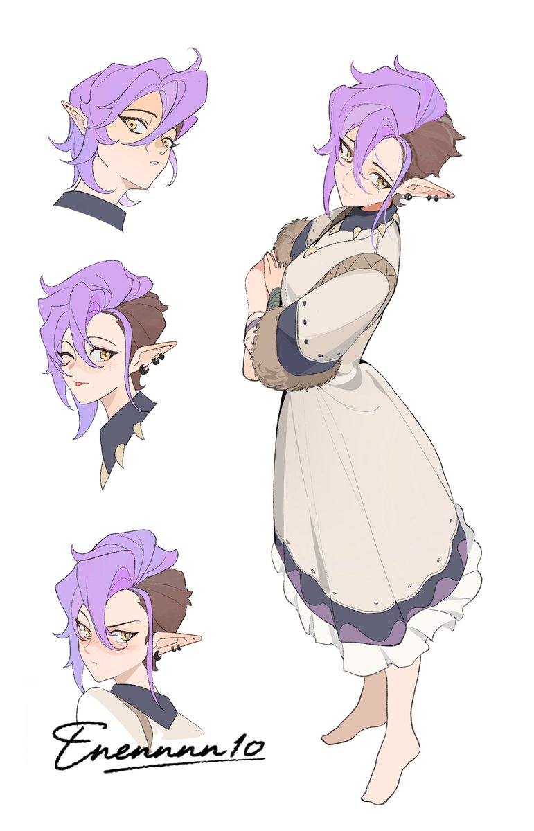 It turned out quite different from her original personality — I just wanted to try drawing some expressions that wouldn’t normally appear on Amity’s face.