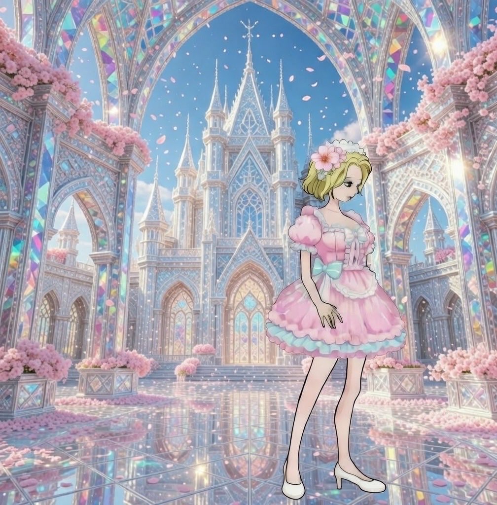 ヘルスリーらしくないかもだけど
こんな背景があったらテンション上がる

ダイヤ💎と桜🌸の組み合わせって綺麗すぎる✨アルクちゃん可愛い💕
#HEAL3 #アルクちゃん