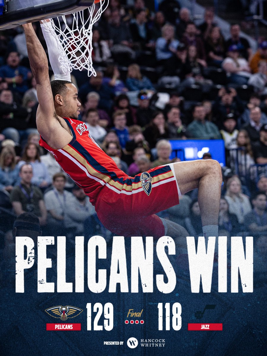 W
#Pelicans | @HancockWhitney