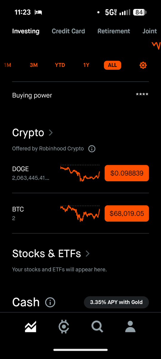 2 million Dogecoin.
2 BTC
Ample fiat USD position.

Jack Dorsey just scared the crap out of me.  And I knew it was coming the whole time.  

Please let me know if you see a flaw with my response.   In Doge and BTC.

<a href="/vladtenev/">Vlad Tenev</a> <a href="/elonmusk/">Elon Musk</a> <a href="/jack/">jack</a> <a href="/RobinhoodApp/">Robinhood</a> <a href="/grok/">Grok</a> <a href="/tjstebbing/">Timothy Stebbing</a>