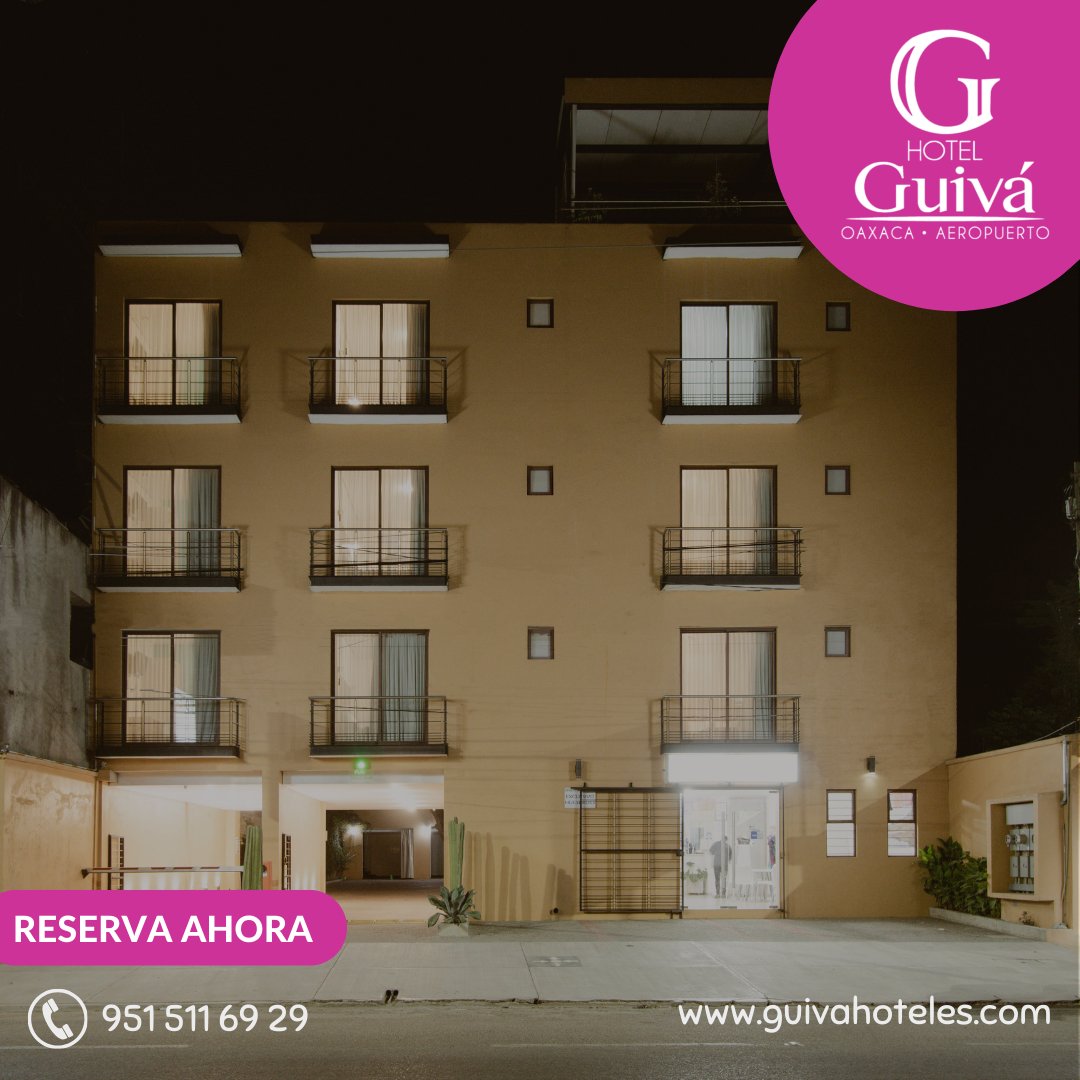 Hospedate con nosotros, ven y conoce #oaxacamexico.
#HotelGuivaAeropuerto
Contáctanos: 951 511 69 29
maps.app.goo.gl/ghJxqopdrUeqE7…
* Habitaciones climatizadas 📷
* Agua caliente 📷
* Televisión por cable 📷
* Estacionamiento 📷
* Área de Terraza 📷
#OaxacaLoTieneTodo #OaxacadeJuárez