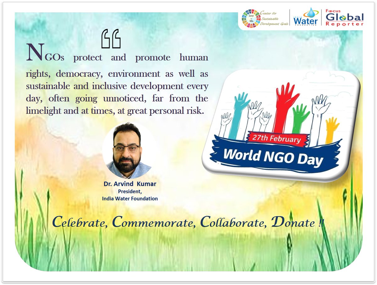 drarvindkumar1's tweet photo. #NGO #WorldNGODay2026 #ForNature #ClimateChange #Water #Environment #ClimateAction #SDGs #LivingTogether #BuildBackBetter #Celebrate #Commemorate #Collaborate https://t.co/E0mhUpN6KX