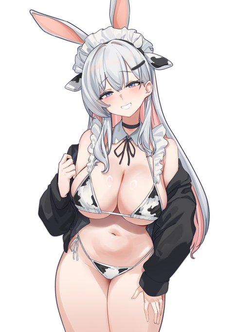 젖소무늬 미유미유 