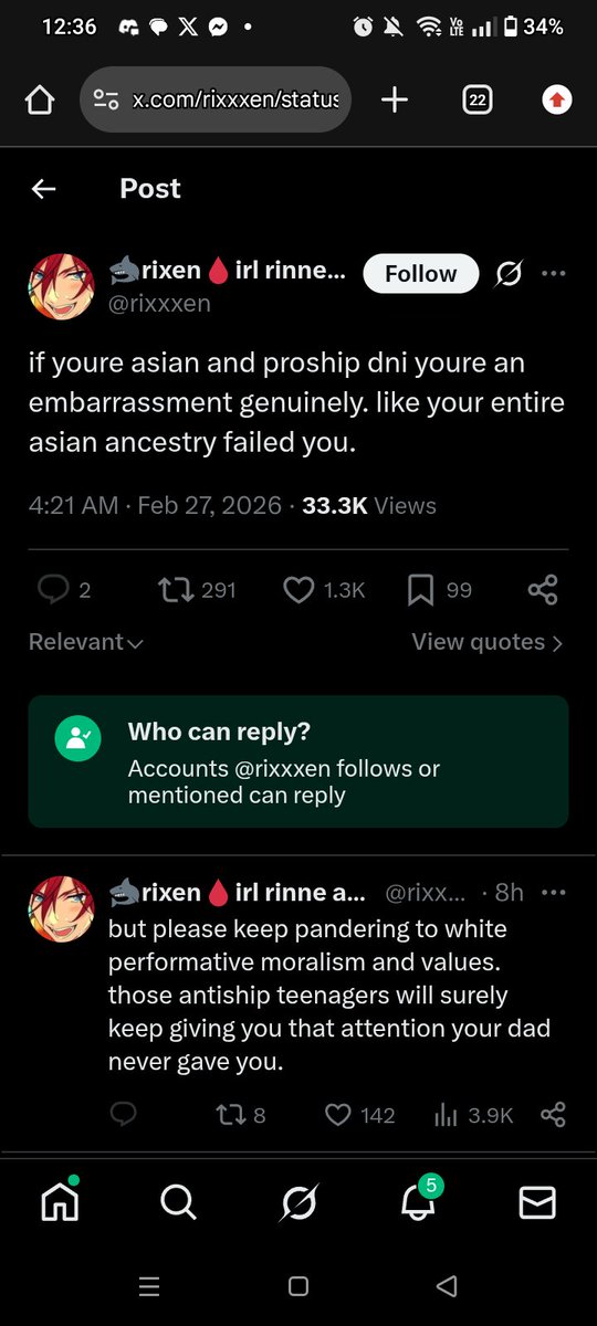 ??? lmfao??? Girl just because we're asian doesn't mean we're gonna consume the incest, pedophilic whatever proshit is having on, and is this not racist?