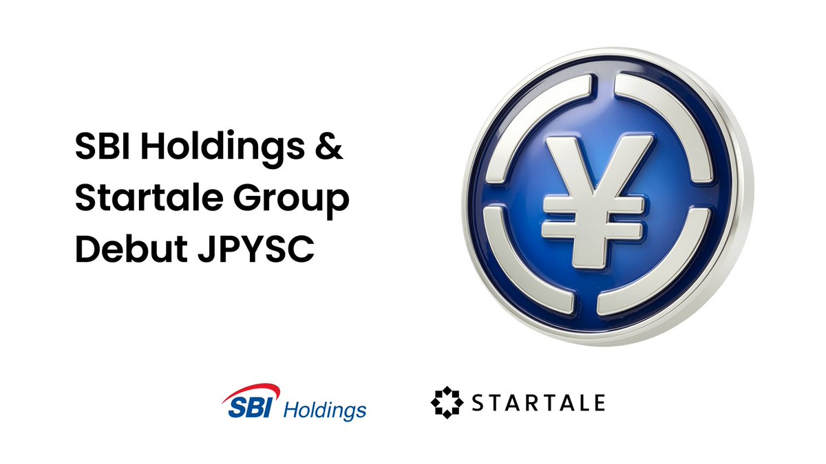 🇯🇵 Startale Group and SBI Holdings introduce JPYSC, the first trust bank–backed JPY stablecoin issued by Shinsei Trust &amp; Banking, with Startale Group building the technical foundation for regulated digital yen infrastructure.

Here's what makes JPYSC a landmark moment 👇🏻