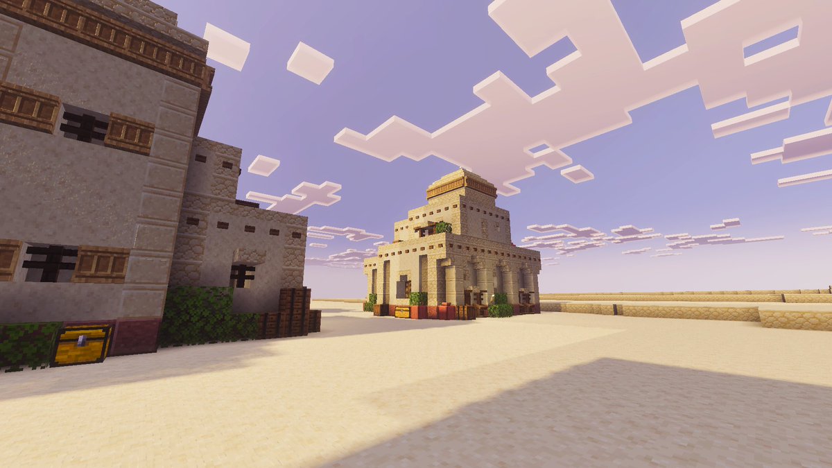 PersianMinecra's tweet image. Another desert house in my Minecraft city #DesertBuilds #MinecraftHouse