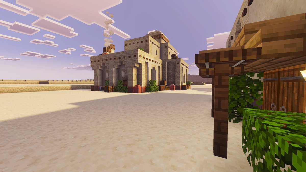 PersianMinecra's tweet image. Another desert house in my Minecraft city #DesertBuilds #MinecraftHouse