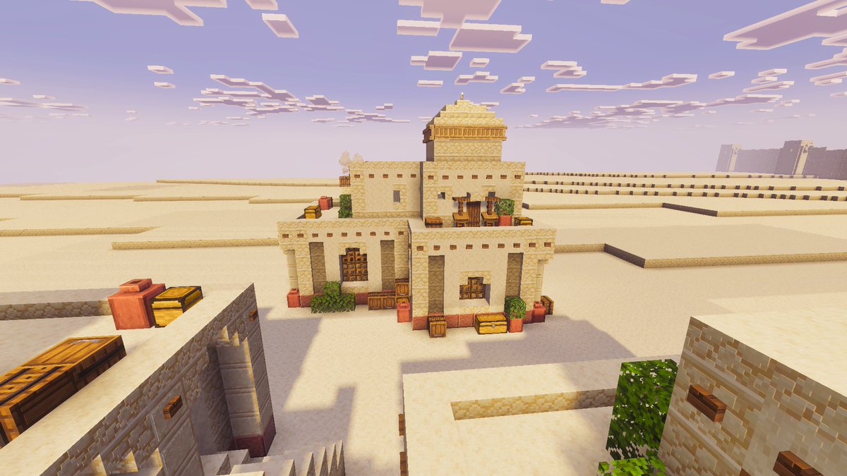 PersianMinecra's tweet image. Another desert house in my Minecraft city #DesertBuilds #MinecraftHouse