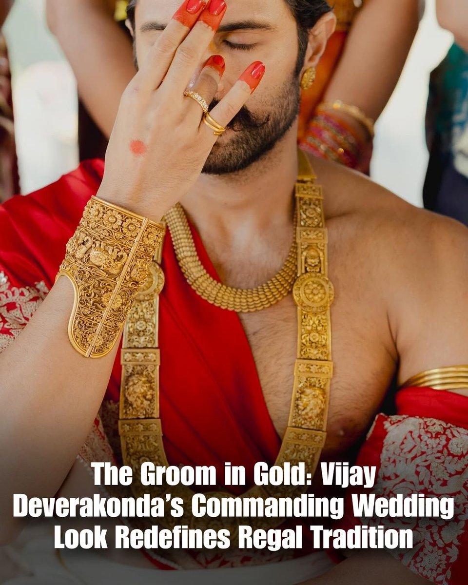 What a attire for Indian grooms to wear at their wedding! 

Truly Indian, truly royal.