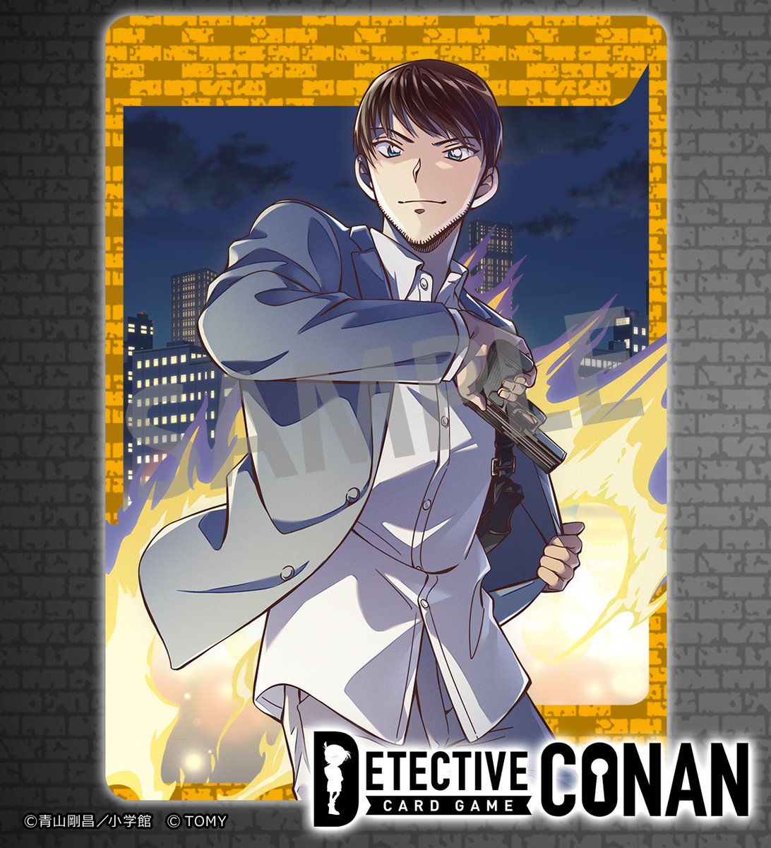 2025年　名探偵コナンTCG （株式会社タカラトミー）takaratomy.co.jp/products/conan…

CT-P05 Case-Booster 05 新たなる謎
「R　諸伏景光」
イラストを担当させていただきました！
よろしくおねがいします。
#コナンカード