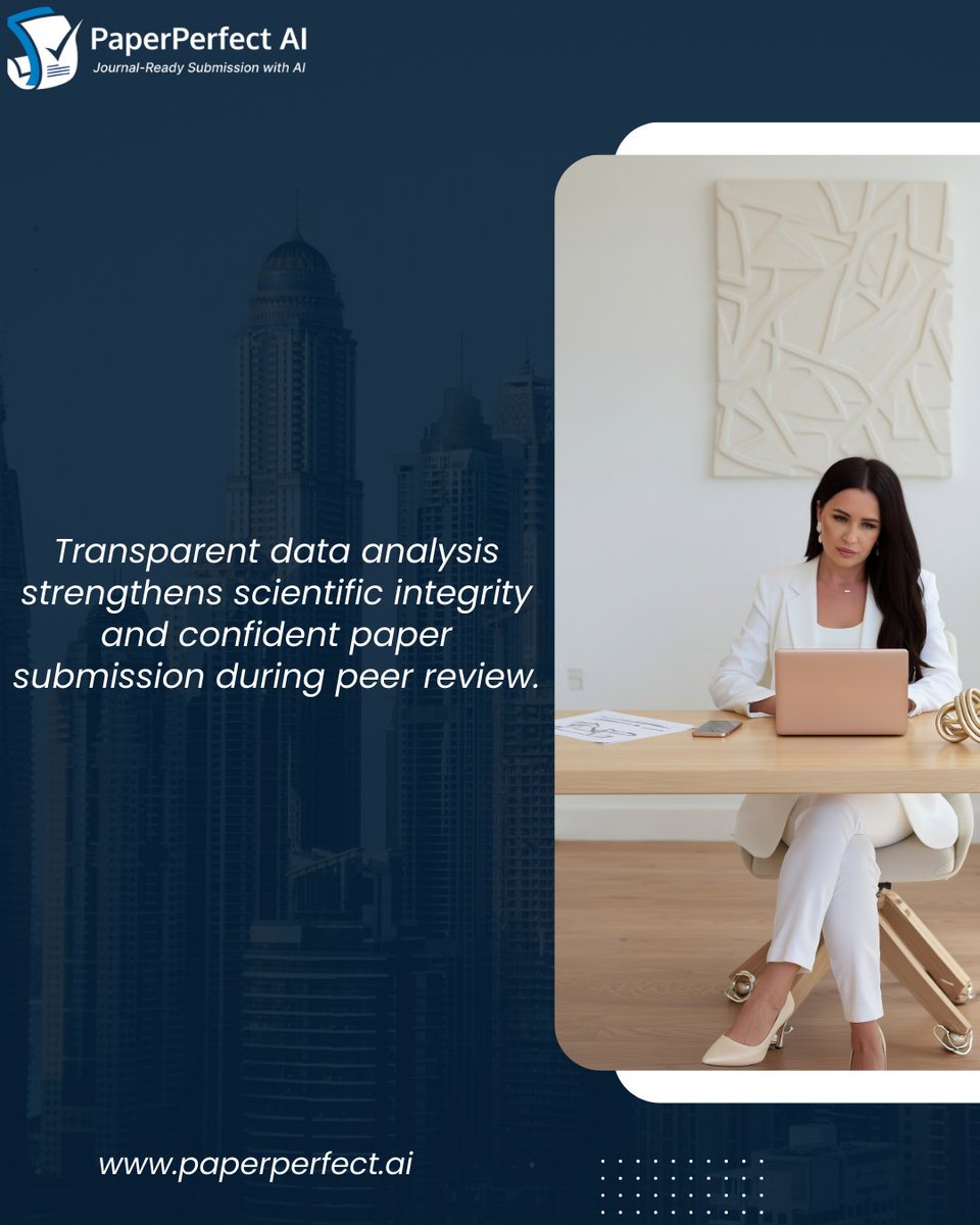 Clear data analysis report adds transparency to your research and strengthens research integrity.

PaperPerfect supports an integrity check for confident submission.

#manuscriptPrep #dataAnalysis #researcherLife #phDLife