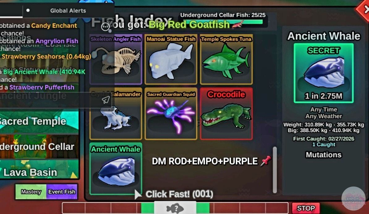 FISH IT FESS ‼️ WTT CANTUMIN UNAME tweet media