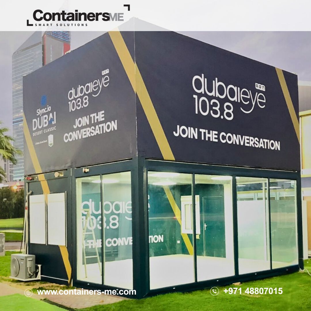 Containers_me's tweet image. We created a modular event space for Dubai Eye 103.8 Radio — built for flexibility, branding, and efficient on-site performance.

👉 Learn more: containers-me.com/projects/

#modularcontainers #eventspace #modularsolutions #dubaieye1038 #uaebusiness #modularevents
