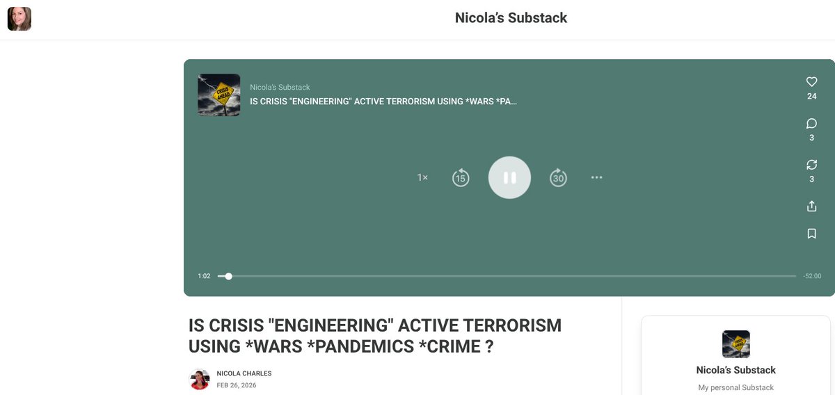 NWO4LYFE666CCP's tweet image. Can't wait for "#DigitalID, #RealID and the #CashlessSociety" - #TonyBlair = #WarCriminal 
#WMD #IRAQ "It was worth it" 
#BlackRock
#LarryFink 
#EveryThingIsFine #AIforGOOD 
This is #Nic - I like Nic ...
nicolacharlesaustralia.substack.com/p/is-crisis-en… #AI #TechnoEnslavement "#Chaos on #Steroids" $cience