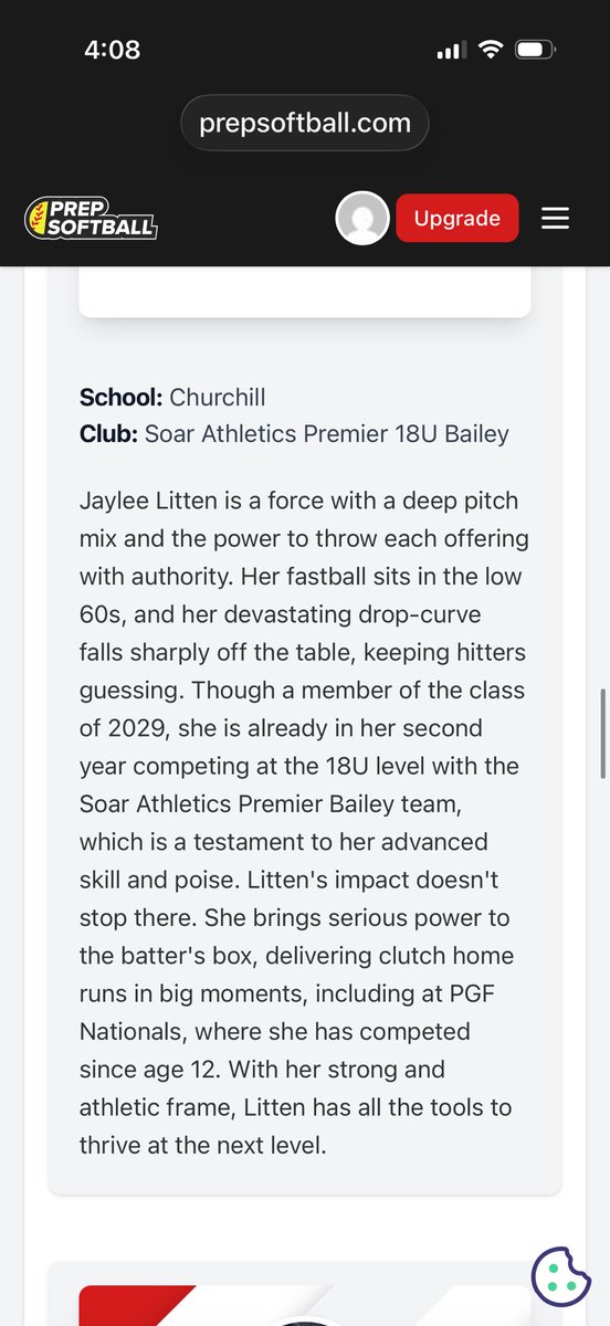 JayleeLitten's tweet photo. Thank you @PrepSoftball!

@SoarAthletes @lanecountyelite https://t.co/jb5mKxHI65