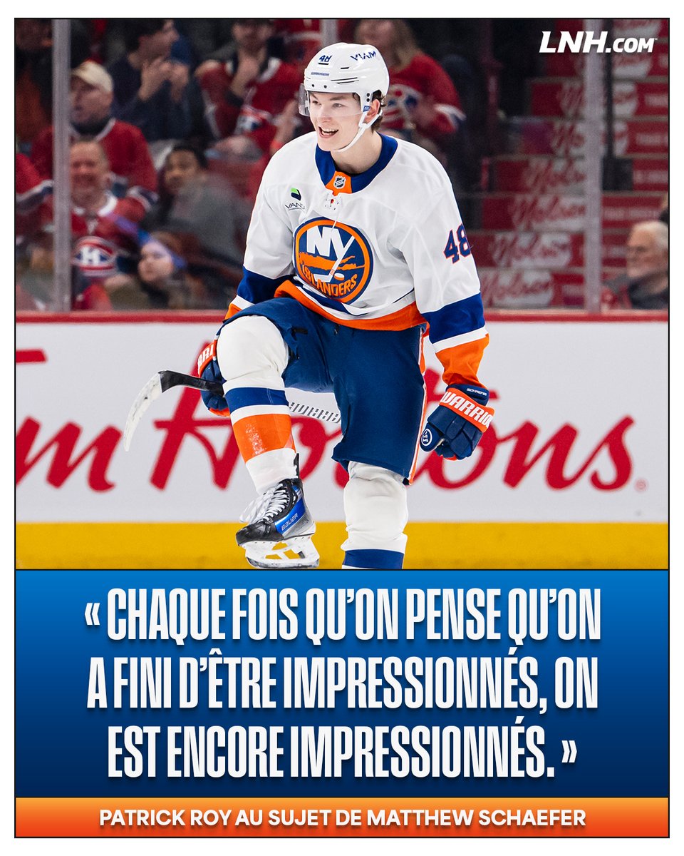 LNH_FR's tweet image. Deux buts et trois marques historiques. Un petit jeudi au boulot pour Matthew Schaefer 😅

@GLepageLNH revient sur la soirée du défenseur des Islanders au Centre Bell 📝 #Isles 

👉 nhl.com/fr/news/matthe…