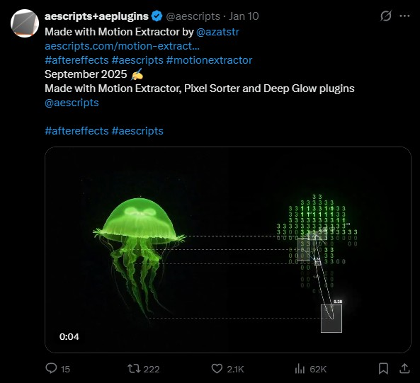 <a href="/0x0SojalSec/">Md Ismail Šojal 🕷️</a> these are existing AE plugins you didn't code shit, not even your clip lol, avg AI user
