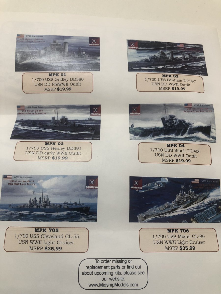 他にも非常に貴重なベンハム級やファラガット級といった戦間期米駆逐艦