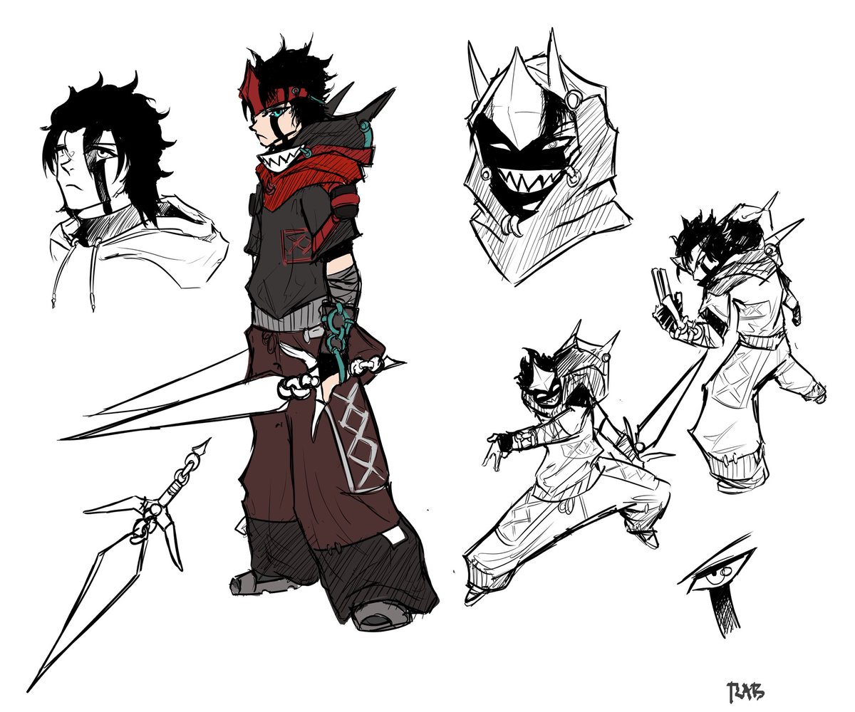 Tryna learn character design. Its so fun when u arent crashing out at shitty design choices 

#oc #characterdesign